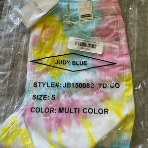 BNWT just blue tie dye shorts